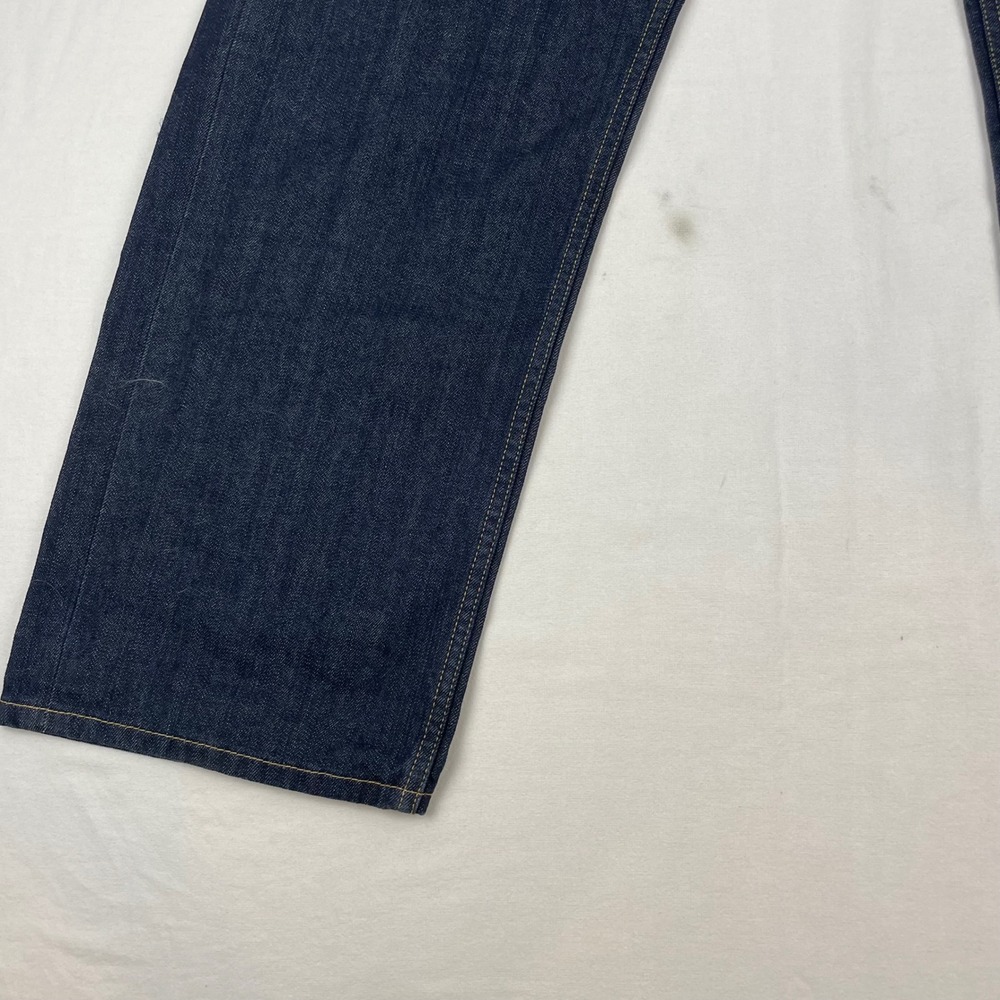 Levis 559 Relaxed Straight Jeans Mens 42x30 Dark Indigo Blue Denim 00559-4010 - Picture 3 of 10